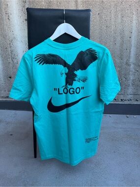 OFF-WHITE x Nike NRG A6 Tee in "Retro Blue"